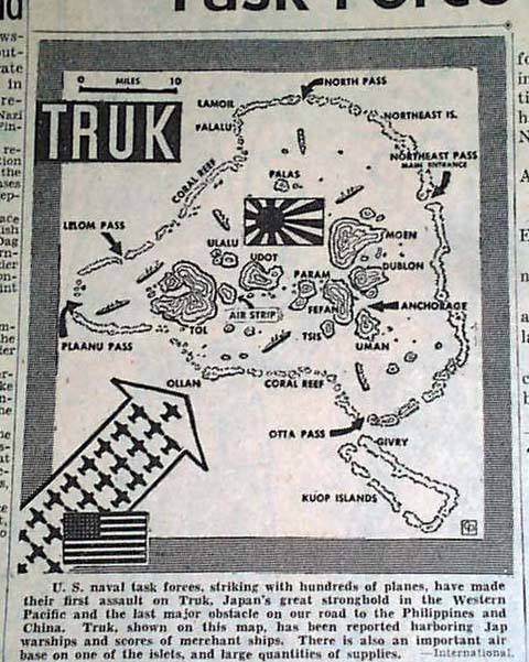 Truk, el Pearl Harbor japon\u00e9s | EL CAJ\u00d3N DE GRISOM