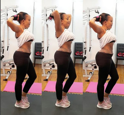 Photos: Zari Shows Off Flat Tummy One Month After Giving Birth To Tiffah Dangotes