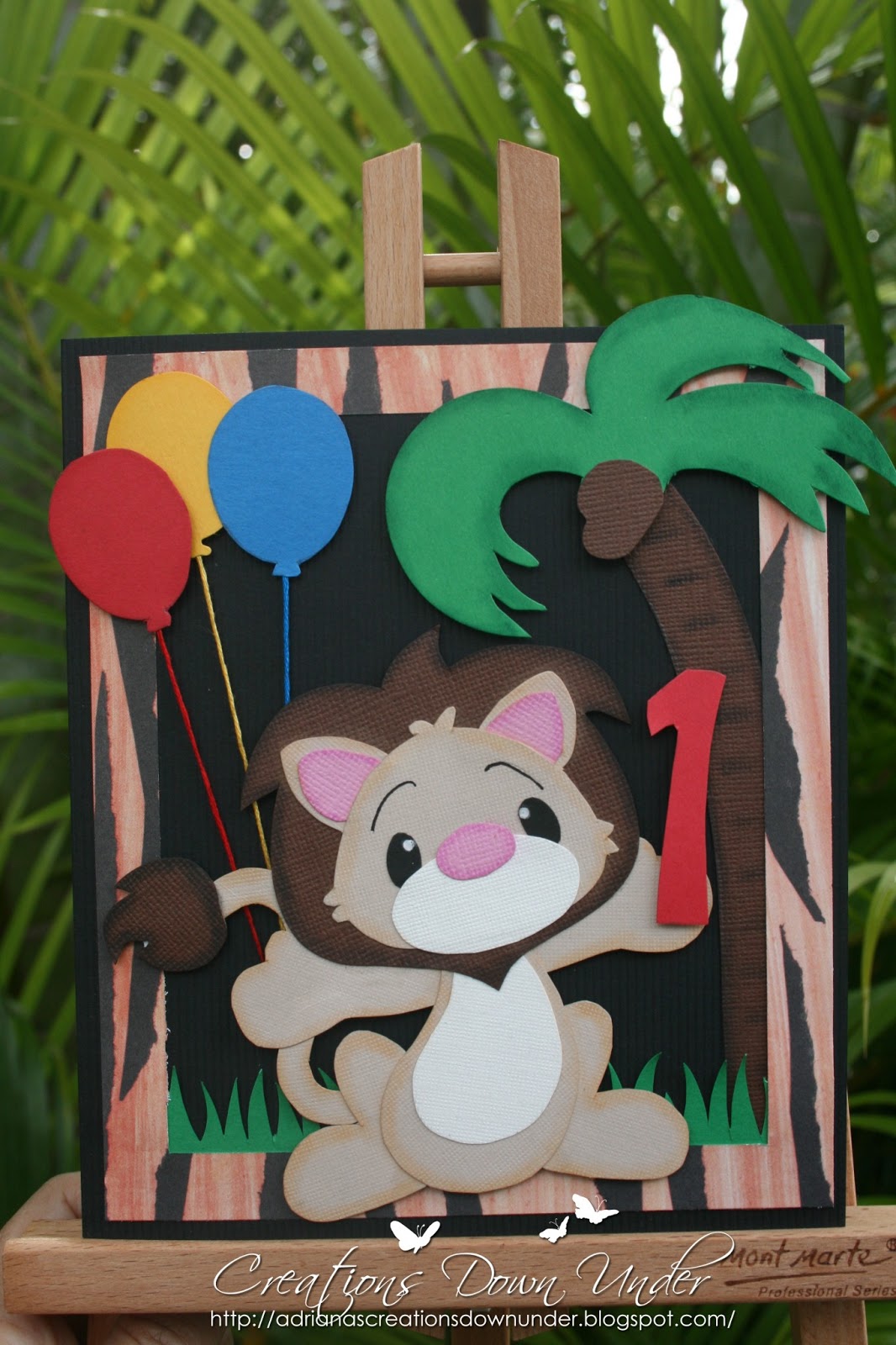 Creations Downunder: Jungle theme birthday card
