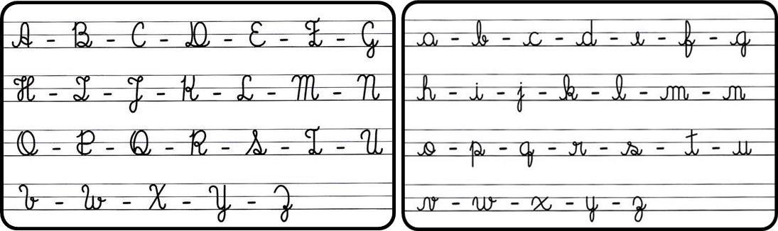 Alfabeto Manuscrito Maiusculo E Minusculo Para Imprimir Ponto Cruz Andreia Para alem de ser um conjunto de letras, o alfabeto tambem e util para ser aplicado na ordenacao das palavras do dicionario, de enciclopedias, e de outras listas de palavras que podem. alfabeto manuscrito maiusculo e