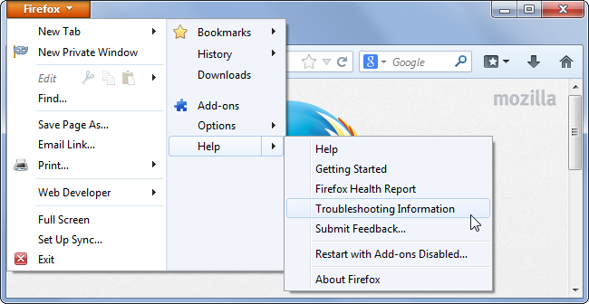 Cara Me-Reset Browser Mozilla Firefox ke Settingan Default