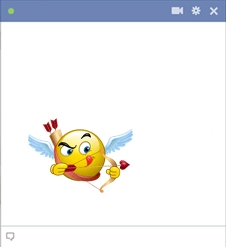 Cupid smiley for facebook chat