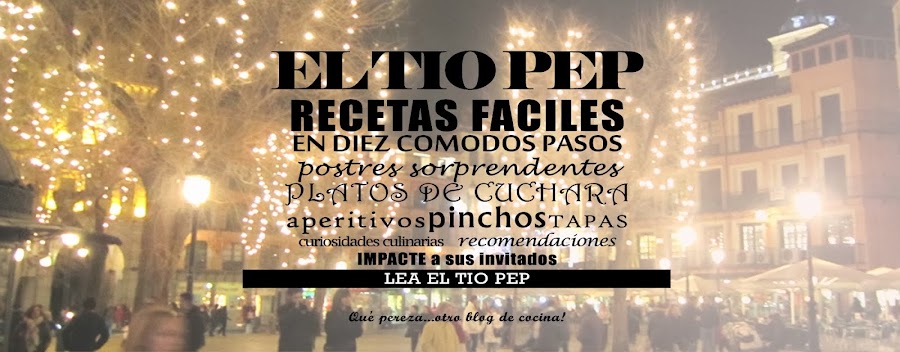 Cabecera Bog Pep Sirvent. El Tio Pep