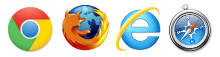 A few major web browsers