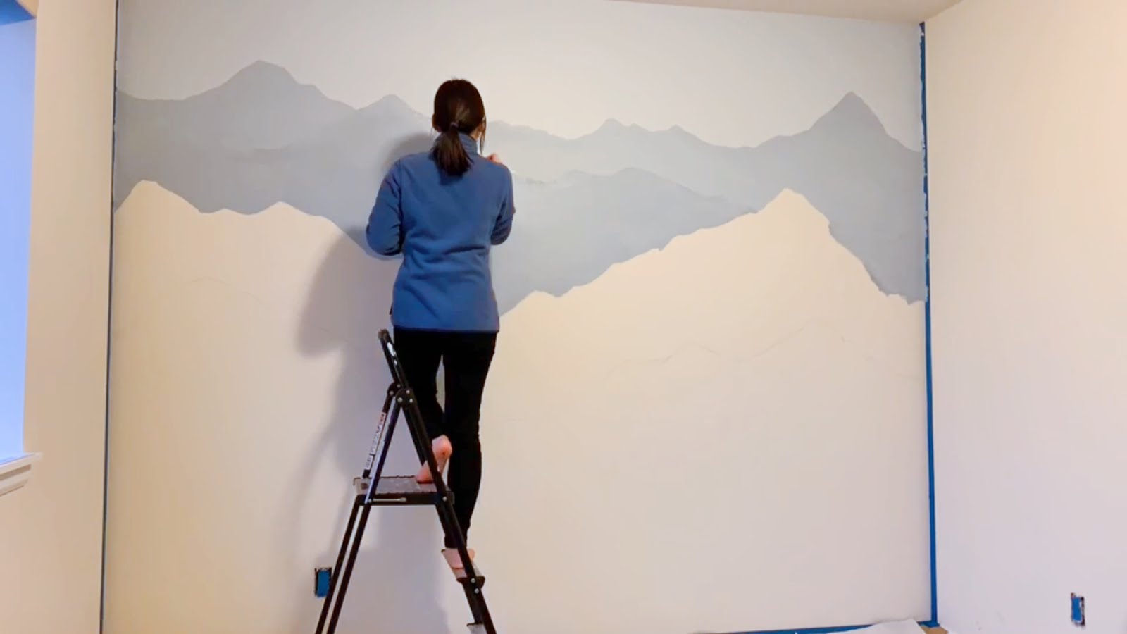 How To Paint A Mountain Mural On Your Bedroom Or Nursery Wall