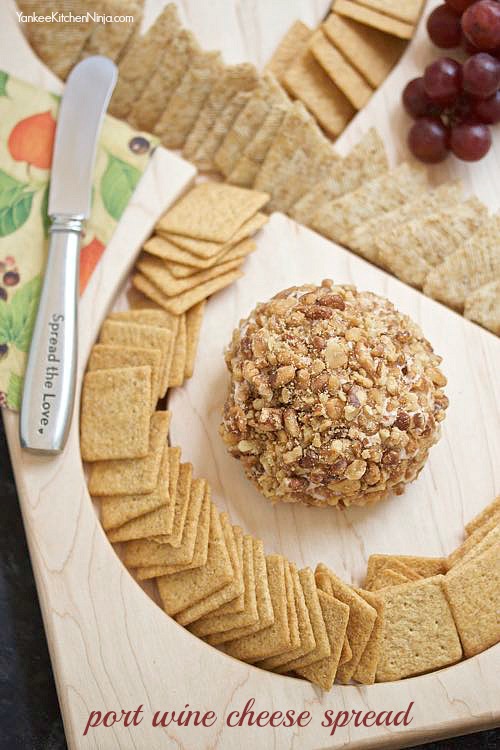 Port wine cheese spread Yankee Kitchen Ninja