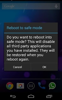 Cara masuk safe mode di hp android