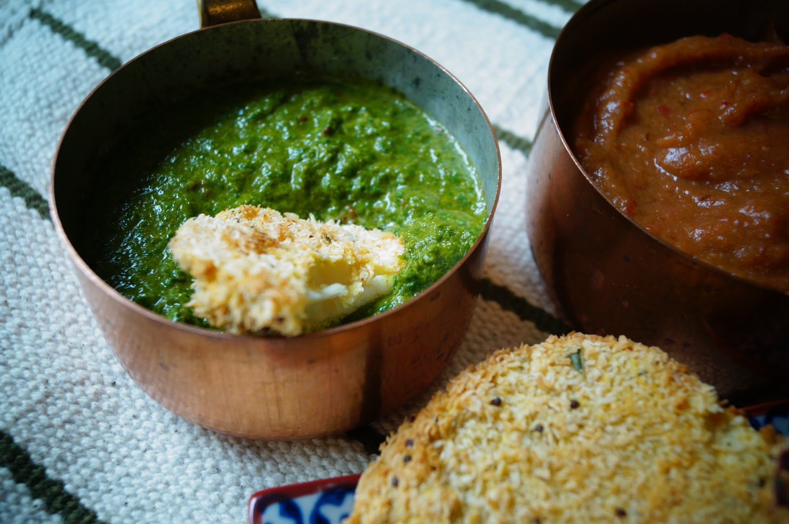 Knusperkabinett: Dreierlei indische Gemüseschnitzel (Sellerie, Rote ...