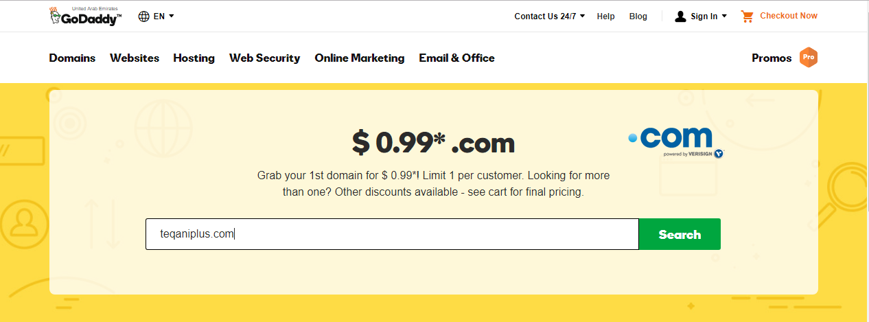 كوبونات جودادي 2018 - GoDaddy 99 Cents Domain Coupons كوبونات جودادي 2018 - GoDaddy 99 Cents Domain Coupons