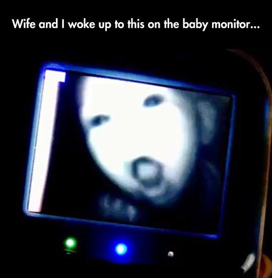 Wife and I woke up to this on the baby monitor... Joke All You Can