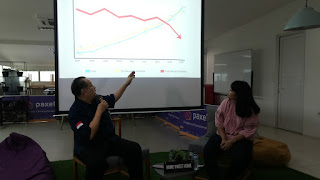 Pak Djohari Zein, sedang menjelaskan trend pertumbuhan ekspedisi Pak Djohari Zein, sedang menjelaskan trend pertumbuhan ekspedisi
