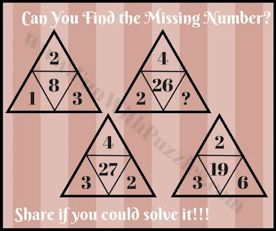 Brain-Busting Picture Math Triangle Puzzle Question