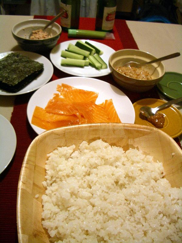 イギリスで手巻き寿司を作って食べる