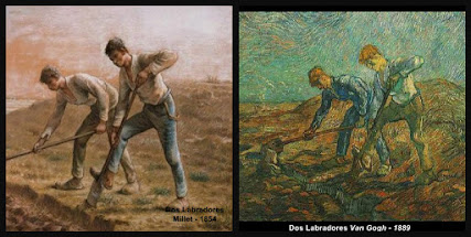 Dos labradores, Millet, Van Gogh