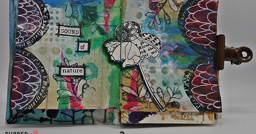 More Art Journal Pages in the Happy Journal by Evelyn