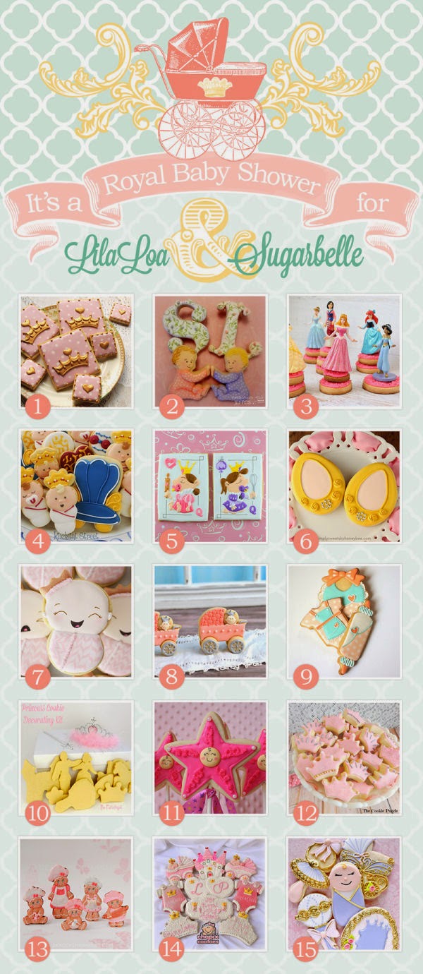 pink princess pedestal cookies 