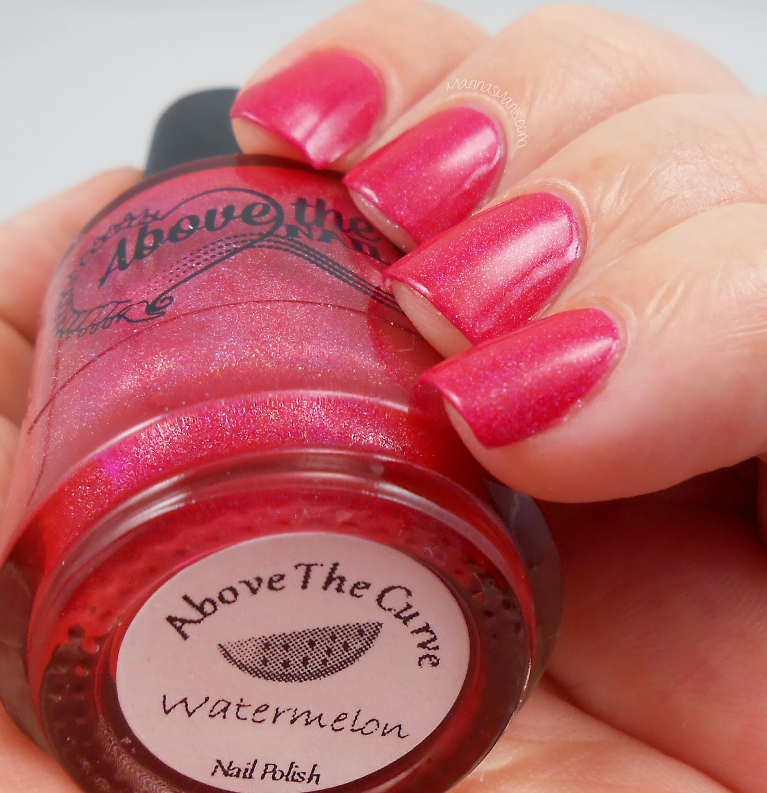 above the curve watermelon, red jelly indie nail polish