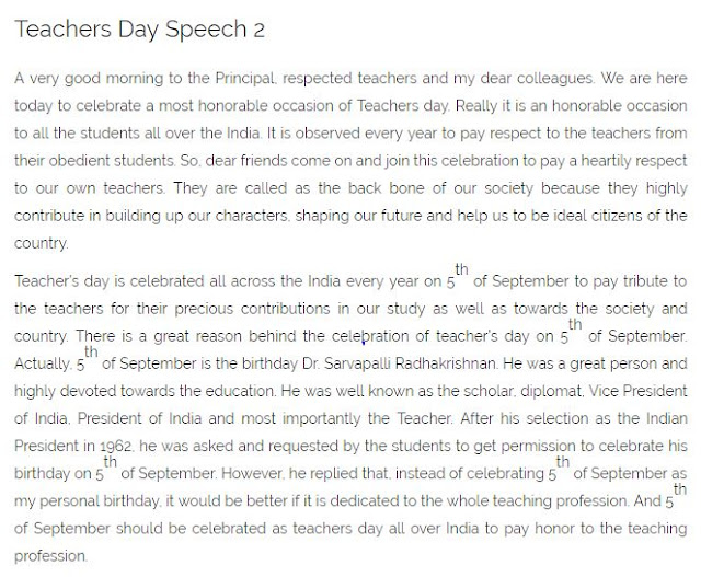 essay on teacher day