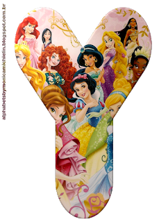 Abecedario de las Princesas Disney. Disney Princess Abc.