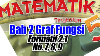 Cikgu Azman Matematik F5 Bab 2 Graf Fungsi Formatif 2 1 no 7 8 9 Buku Teks