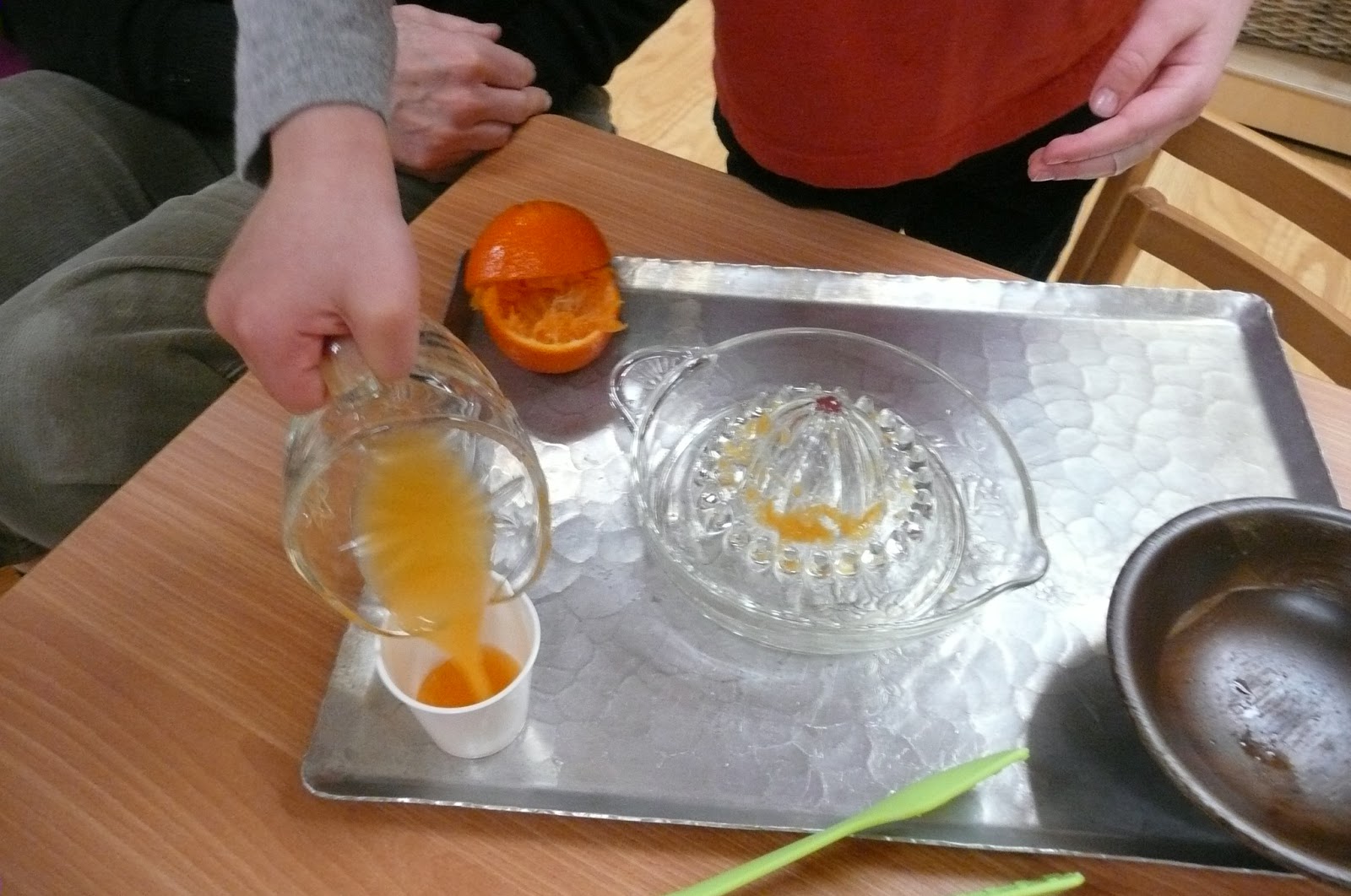 Montessori Teachings freshly squeezed orange juice