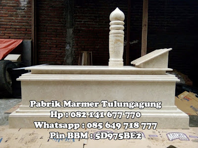 Makam Uje Marmer Putih Modif - Pabrik Marmer Tulungagung 