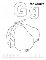 Letter Gg printable coloring pages | Kids coloring pages
