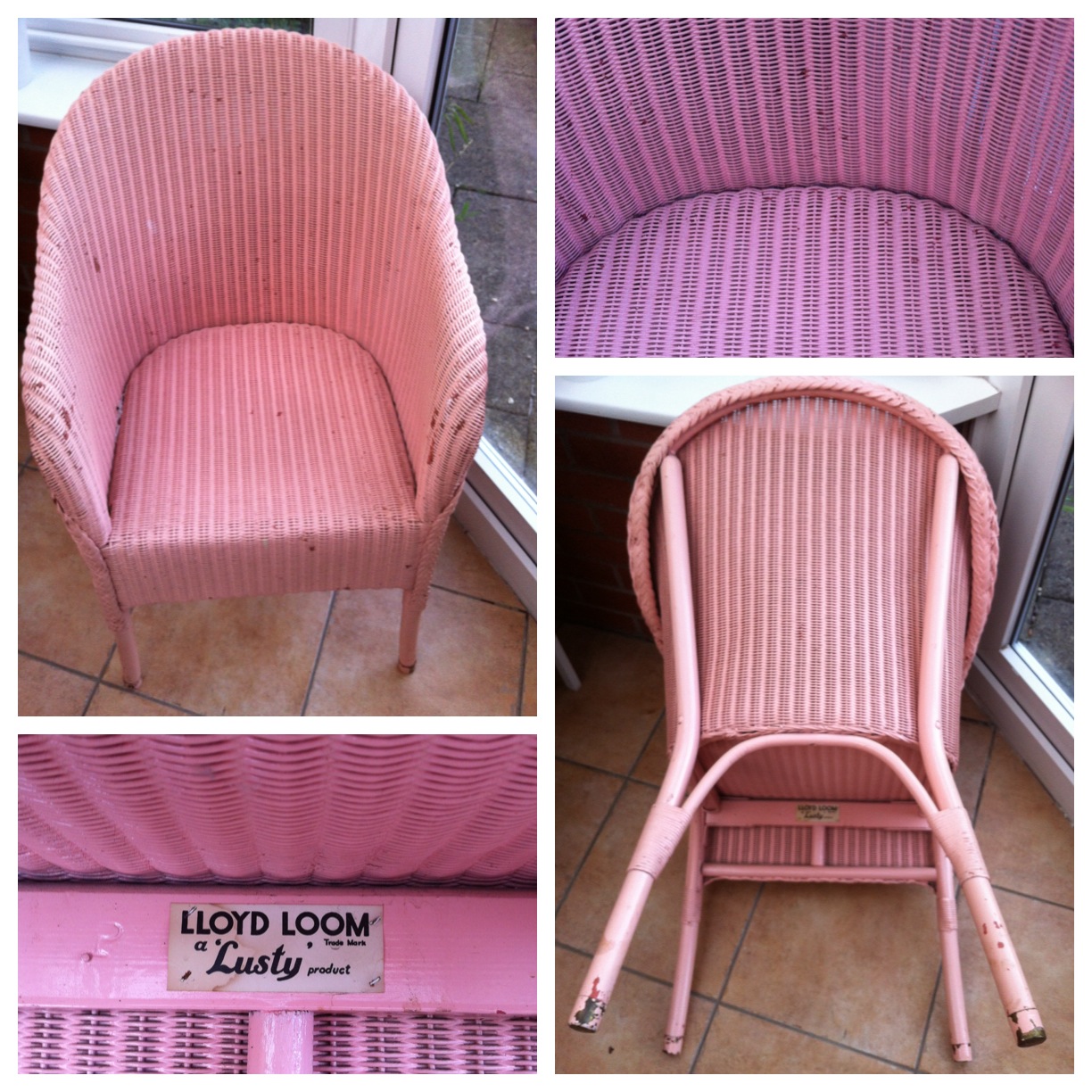 Dee at the Carlton An original Lloyd Loom chair to paint or not to