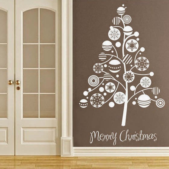 A mi manera: decorar paredes en navidad de forma bonita 17 Hermosas Ideas de Navidad Para Decorar Tus Paredes