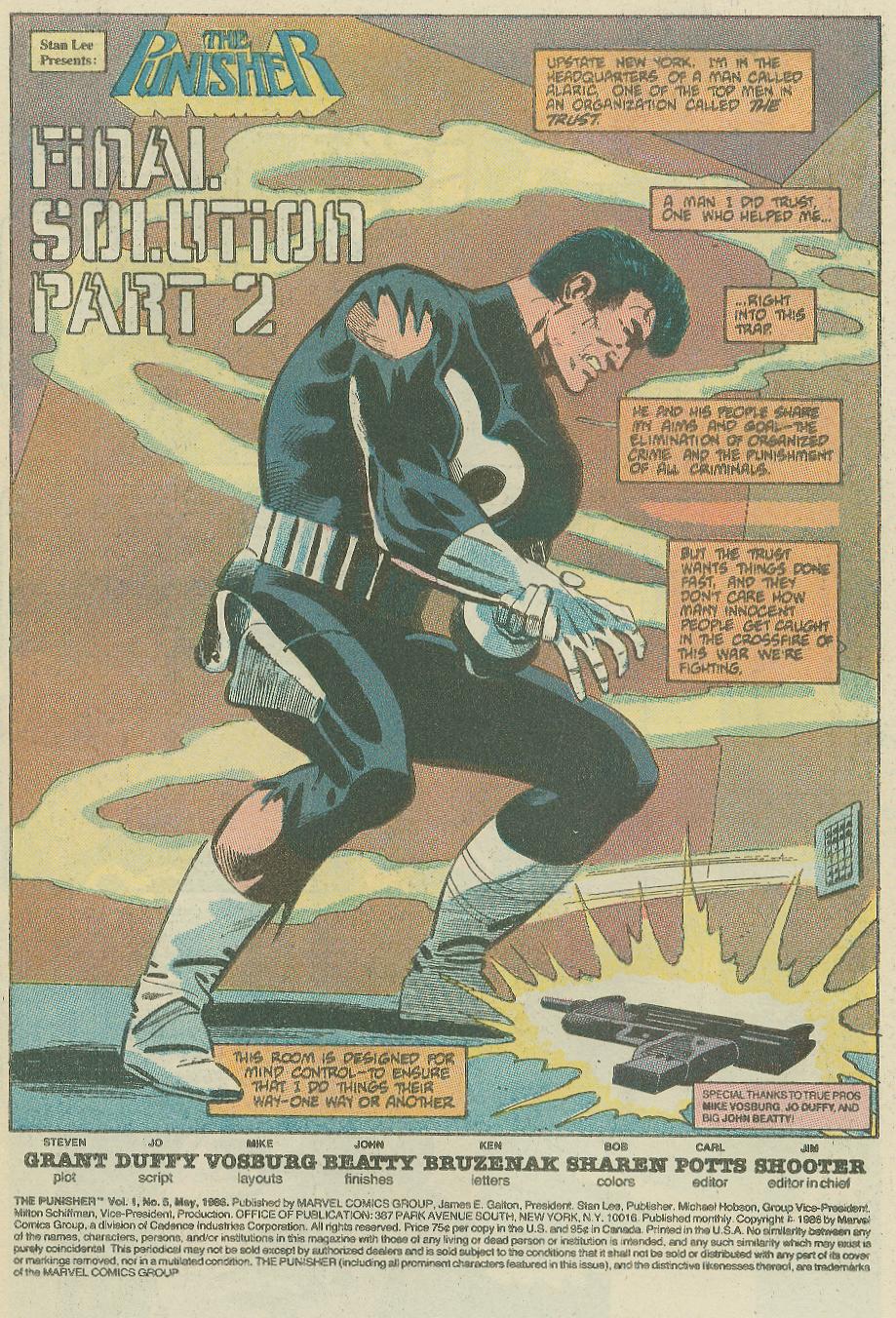 Read online The Punisher (1986) comic -  Issue #5 - 2