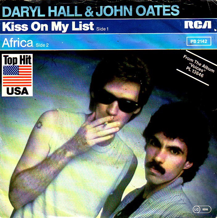 in the (212) Song of the Day 'Kiss on My List' by Hall and Oates in the (212) Song of the Day 'Kiss on My List' by Hall and Oates