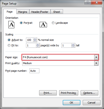 Cara Membuat Ukuran Kertas Sendiri di Excel