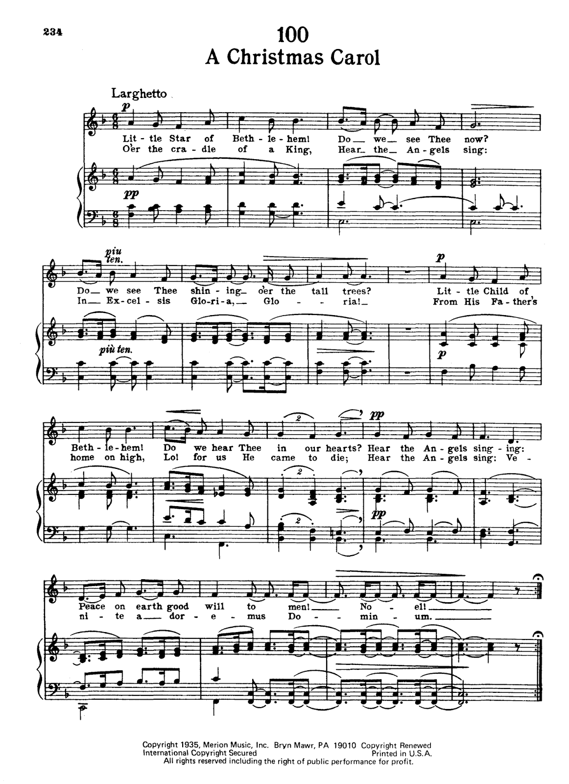 Charles Ives Christmas Carol 