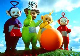 The Alpha Parent July 2017 The Teletubbies Are Fathers Of Hash Inspired Toddler Viewing Tinky Winky Is Prepped For A Pride March With His Las Handbags