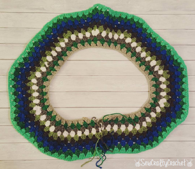 Granny Square Christmas Tree Skirt Sew Crafty Crochet