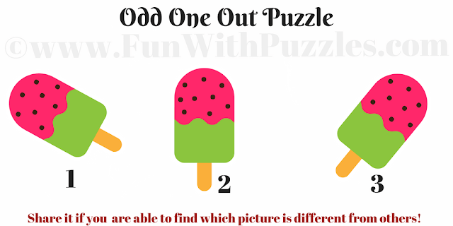 Delicious Odd One Out Ice Cream Puzzle for Kids