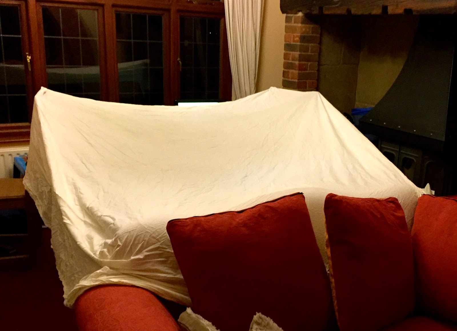 Forts made from blankets