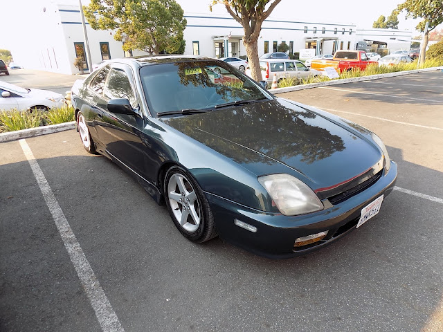 Honda Prelude after enamel, single-stage paint at Almost Everything Auto Body.