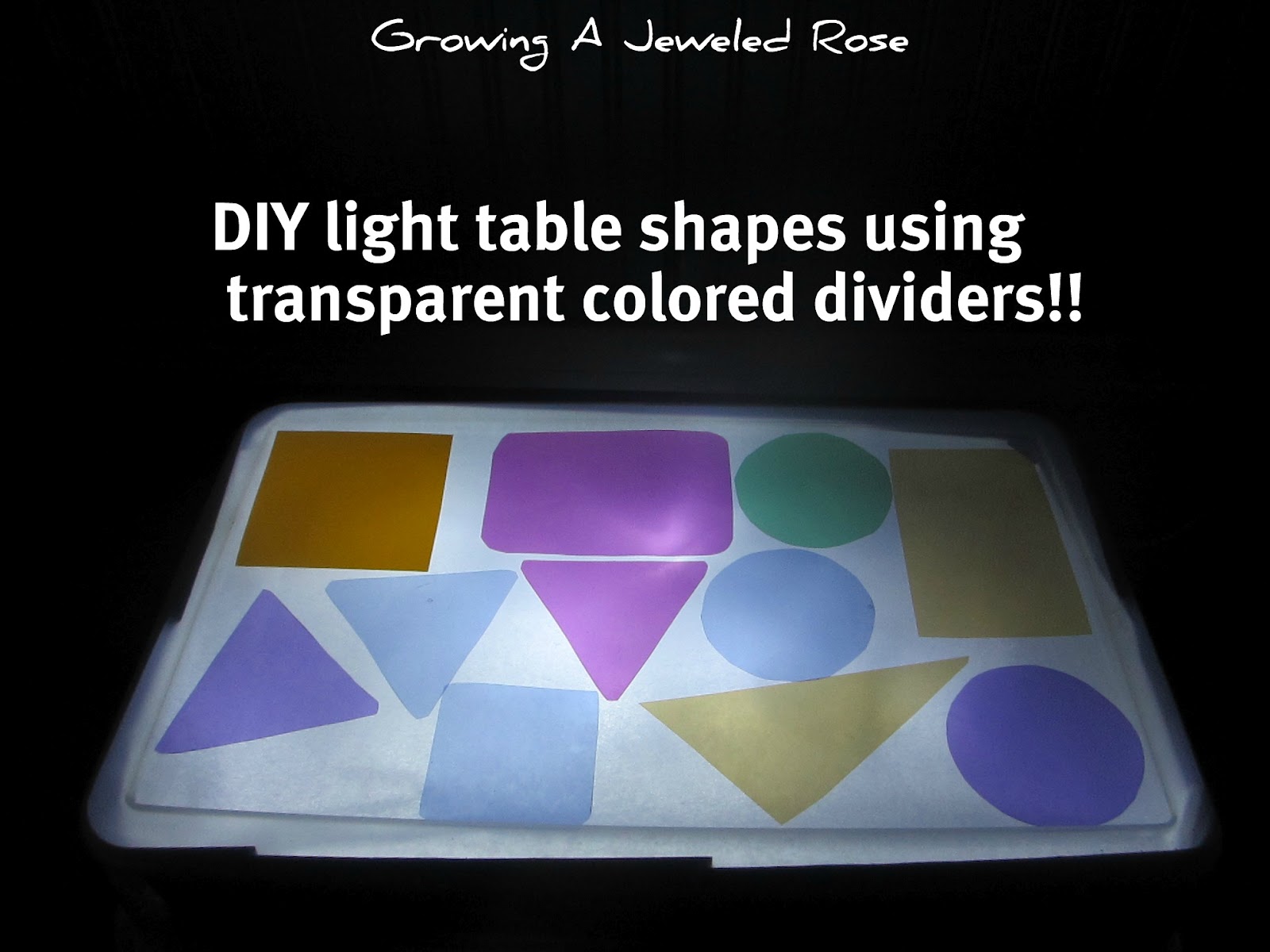 Do it Yourself Light Table & Shapes Slime Kids
