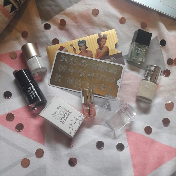 First Halloween Nails Skeleton Nail Stamping