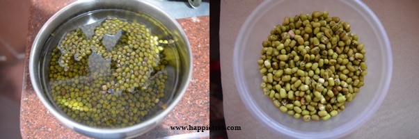 Step 1 - Green Gram Sprouts | Mung Bean Sprouts | How to sprout Green Gram