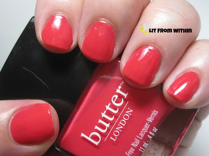 Butter London MacBeth, a red-leaning coral