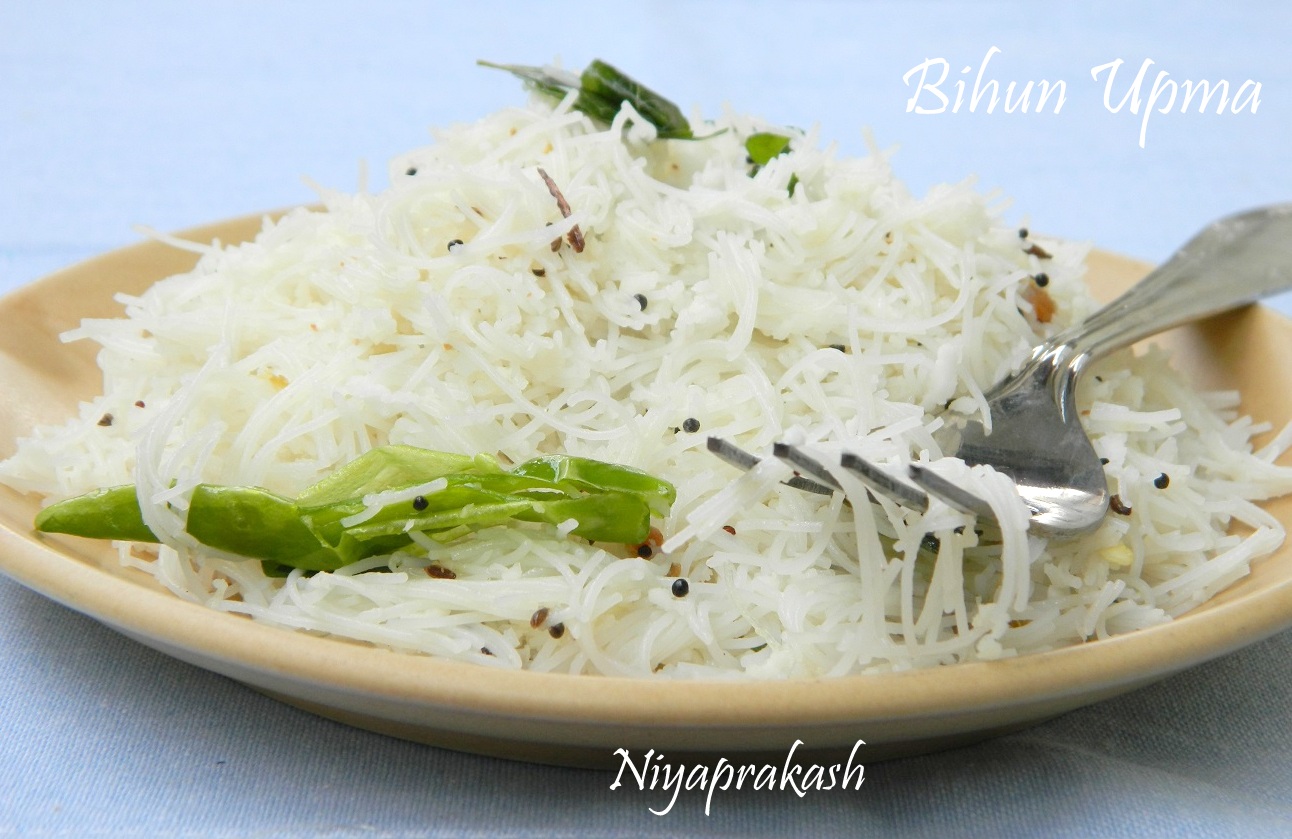 Niya's World Bihun Upma / Rice Vermicelli Upma