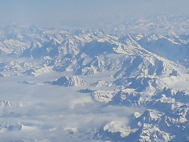 Sobrevolando los alpes