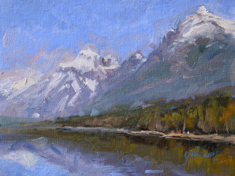 Glacier National Park Paintings | Glacier Park Artist: Up To Whitefish