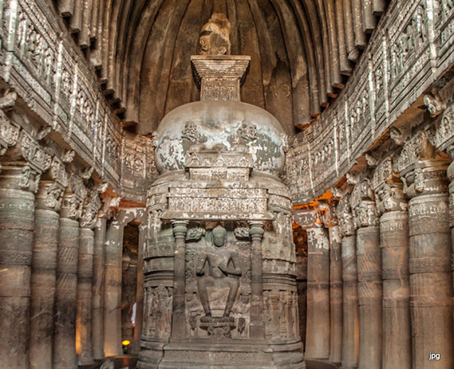 Ajanta Caves Monks Of Buddhist Are Spending An Amount Of Winter Times In This Caves TRAVEL