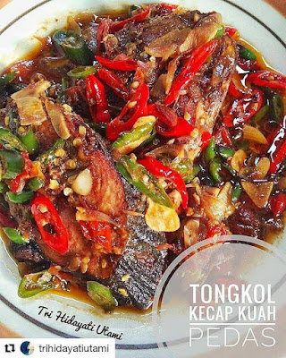 Resep Olahan Ikan - Tongkol Kecap Kuah Pedas