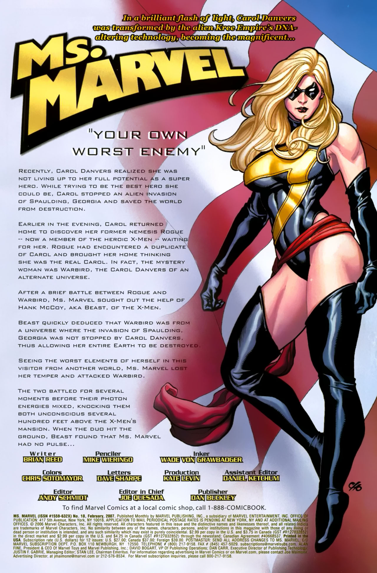 Read online Ms. Marvel (2006) comic -  Issue #10 - 2