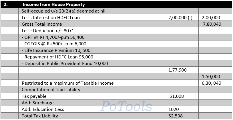 income-tax-calculation-for-interest-on-housing-loan-and-deduction-u-s