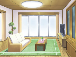 anime background room living appartement